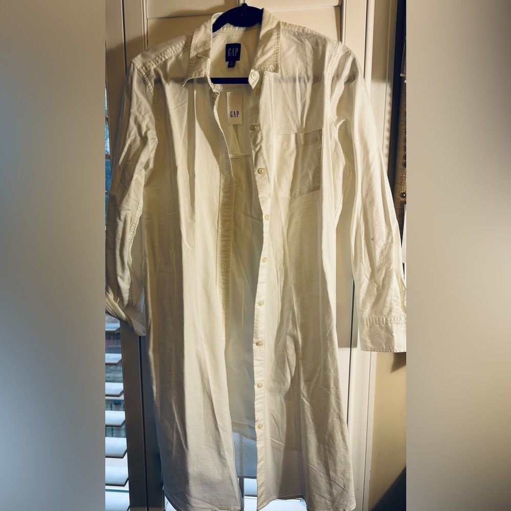 Gap lined shirt dress